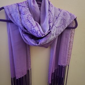Gorgeous Cjon Iridescent Lavender  Shawl Wrap 💜  Oversized